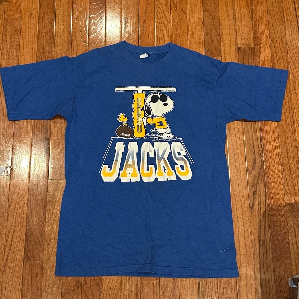 Vintage 1971 Snoopy T shirt SDSU jacks single stitch size large